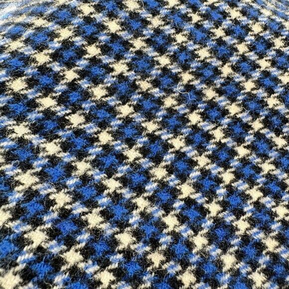 Talbots Blue Plaid Wool Blend A- Line Pencil Skirt 12P - Picture 5 of 12